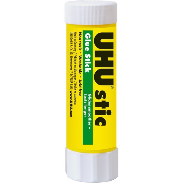 Saunders Glue Stick, Rub-On Adhesive, Washable, 1.41 oz, 12/BX, White PK STD99655